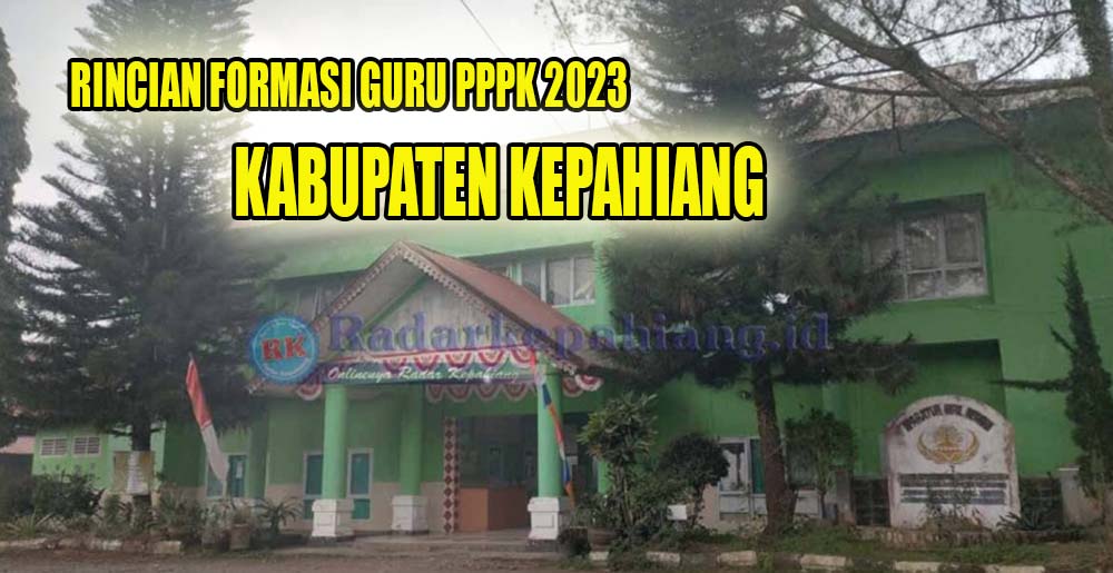 Totalnya 330 Orang, Ini Rincian Kebutuhan Formasi Guru PPPK 2023 Kabupaten Kepahiang!