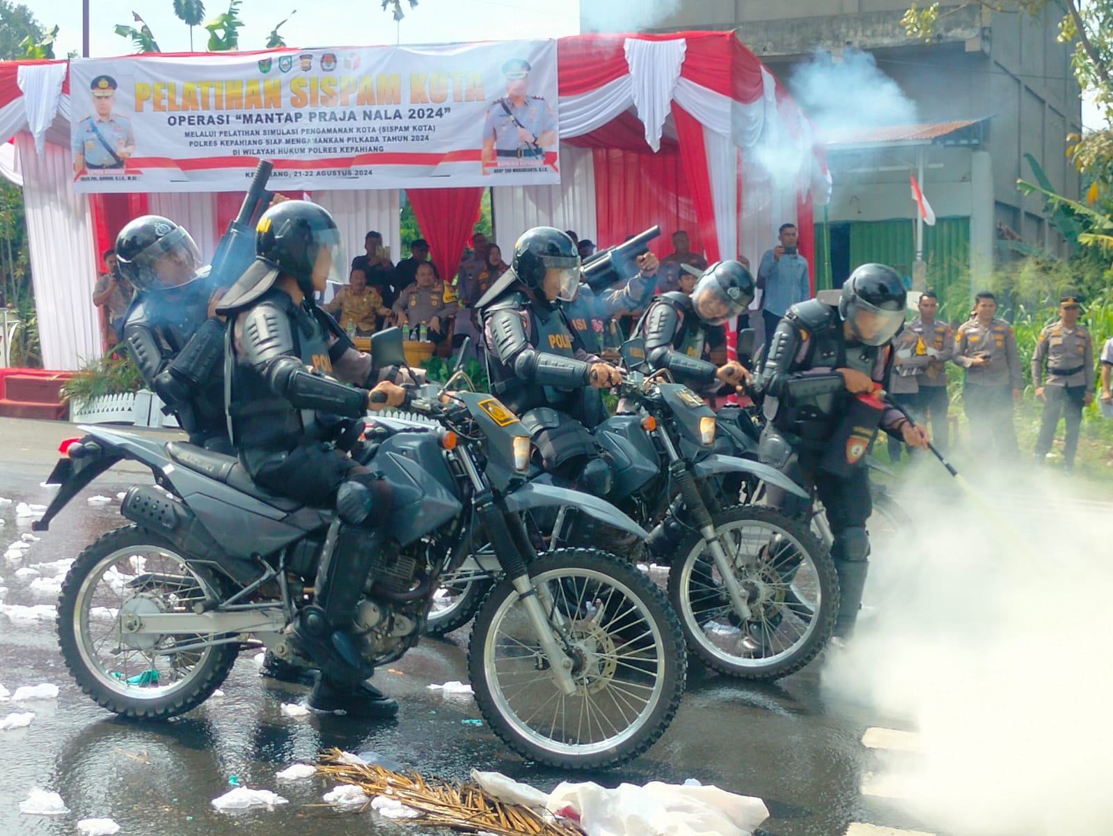 Pasangan Calon Dilindungi Personel Terlatih Polres Kepahiang