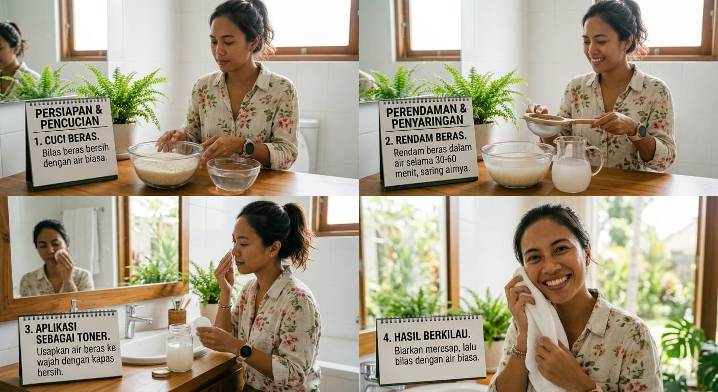 Andalan Merawat Kulit Secara Tradisional, Mengulik Rahasia Air Beras!