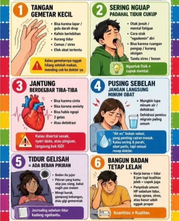6 Kode Rahasia Tubuh yang Sering Kamu Anggap Sepele Padahal Penting 
