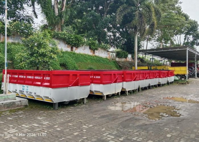 7 Kontainer Sampah Bantuan Pemprov Bengkulu di Kepahiang Belum Dimanfaatkan, Ini Alasan Dinas LH!