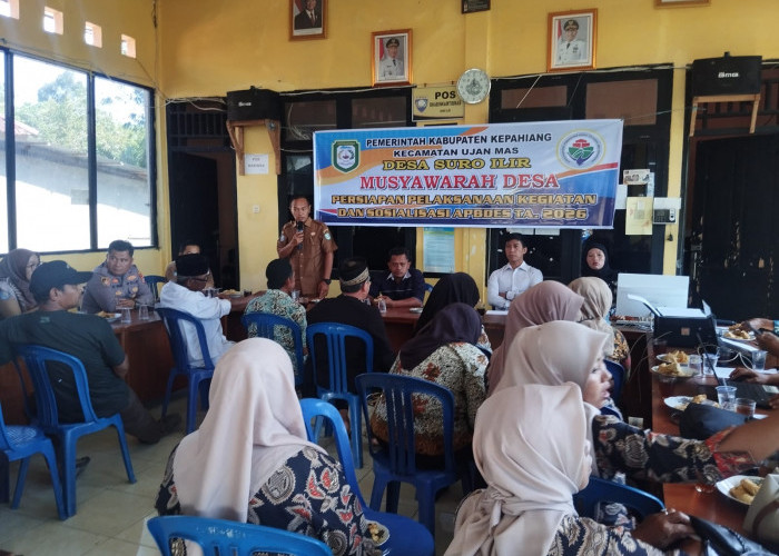 Antisipasi Longsor, Pemdes Suro Ilir Fokus Bangun Pelapis Tebing