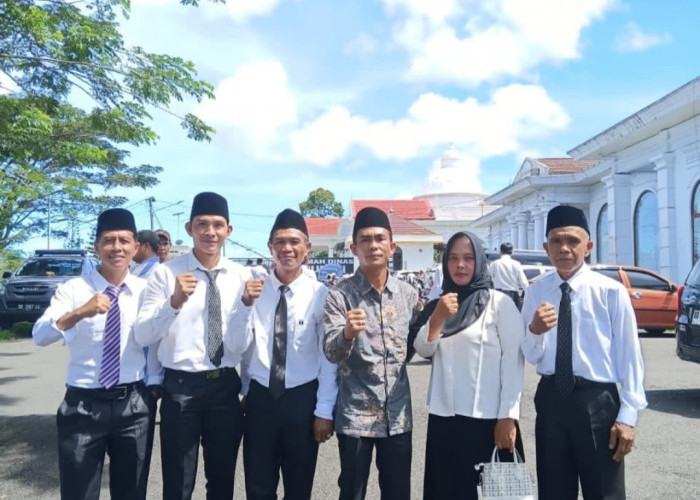 Usai Dilantik BPD & Kades Tapak Gedung Siap Bersinergi Bangun Desa 