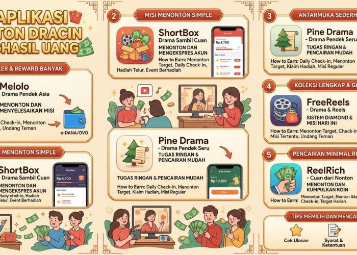 5 Aplikasi Nonton Dracin Penghasil Uang September 2026