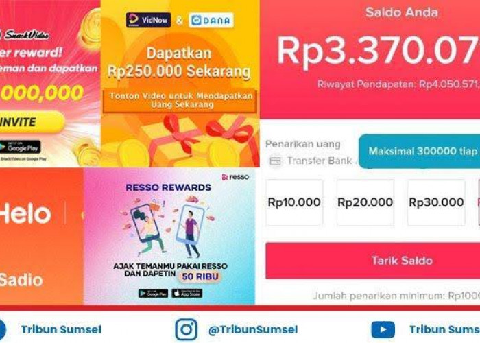 Cukup Nonton Video, Aplikasi Penghasil Uang Ini Ternyata Jadi Sumber Saldo DANA Gratis Hingga Rp1,4 Juta