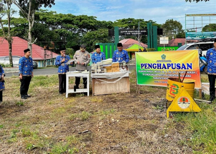 Di Kepahiang Ribuan Blanko Pernikahan Dimusnahkan