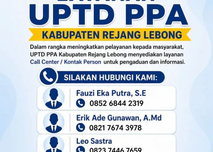 UPTD PPA Rejang Lebong Buka Pengaduan Masyarakat