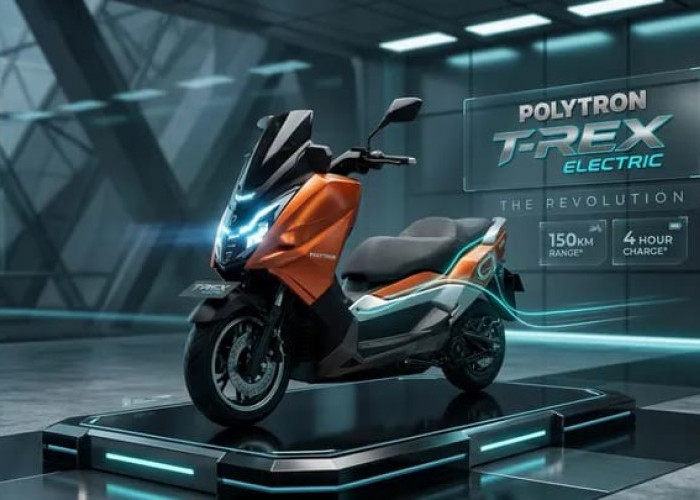 Kendaraan Polytron T-Rex 2026 Resmi Dikenalkan, Skuter Listrik 120 Km Pengisian Cepat Siap Mengubah Pasar 