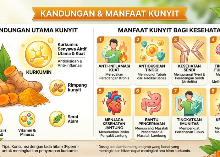 Rahasia Rempah Emas, Ini Kandungan Kunyit dan Manfaatnya