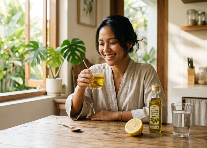 Simak Manfaatnya Meminum Campuran Minyak Zaitun dan Lemon Setiap Pagi