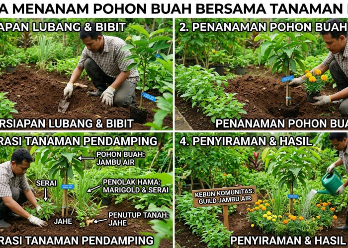 Hemat Lahan dan Lebih Produktif, Ini Cara Menanam Pohon Buah Bersama Tanaman Lain