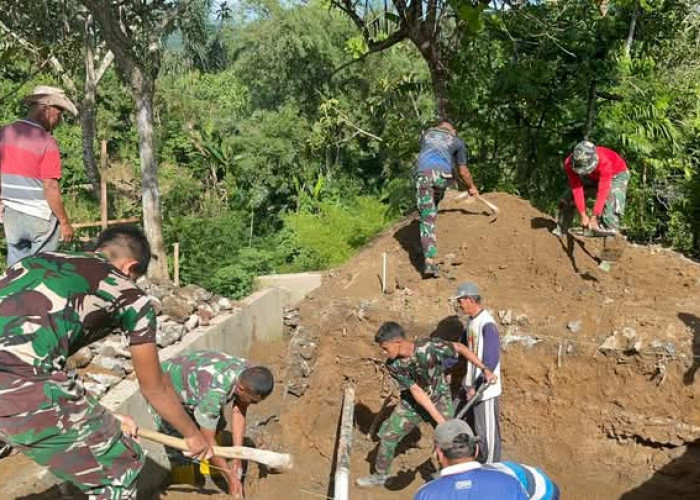 Pembangunan Jembatan Garuda di Rejang Lebong Berprogres 