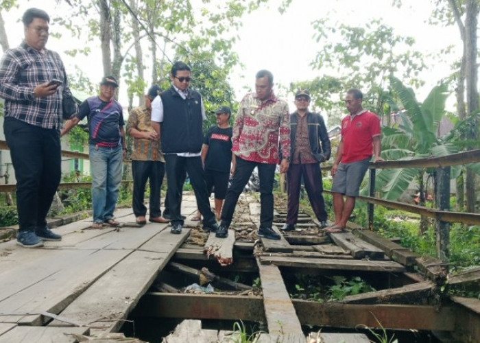 Jembatan Penghubung Sidodadi Kampung Bogor Ancam Pengendara, Wabup dan Ketua DPRD Kepahiang Turun Tangan!