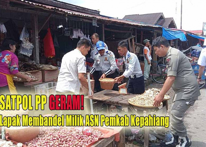 Satpol PP PBK Kepahiang Geram, Lapak Pedagang Membandel Diduga Milik ASN Aktif Pemkab Kepahiang 