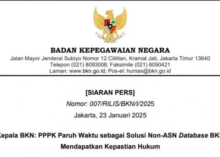 Kabar Gembira Tenaga Honorer Masuk Database BKN, PPPK Paruh Waktu Jadi Solusi Konkret Bagi Pemerintah Terhadap