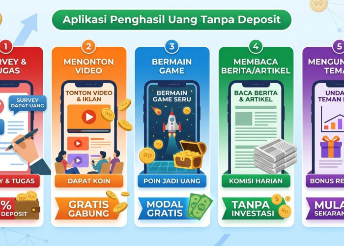 Bisa Cair ke DANA, Ini 5 Aplikasi Penghasil Uang Tanpa Deposit