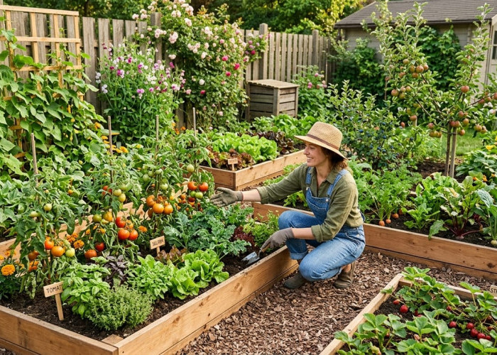 Produktif Sekaligus Estetik, Tips Mendesain Kebun Buah dan Sayur Beragam Warna