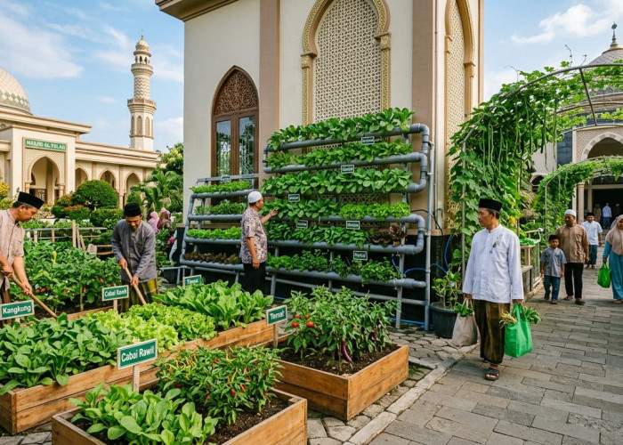 Produktif dan Berkelanjutan, Ini 3 Ide Kebun Sayur di Halaman Masjid untuk Kebutuhan Jamaah