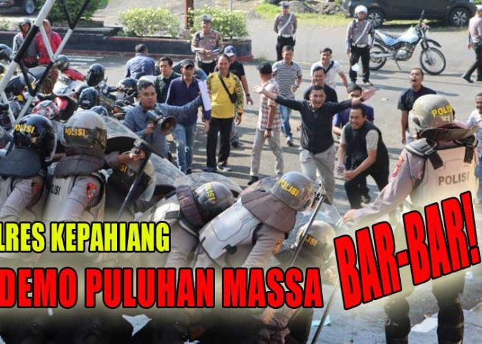 Polres Kepahiang Didemo Puluhan Massa, Personel Seragam Lengkap Diturunkan!