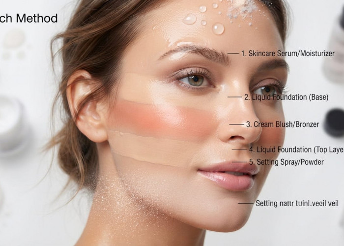 Teknik Riasan Anti Longsor dan Awet, Ini Makeup Metode Sandwich