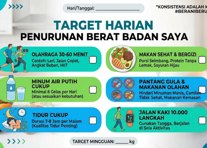 Target  Harian Paling Efektif Turunkan Berat Badan Menurut Studi!