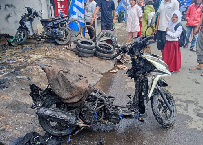Bengkel di Kepahiang Kebakaran, 1 Unit Sepeda Motor Hangus Terbakar!
