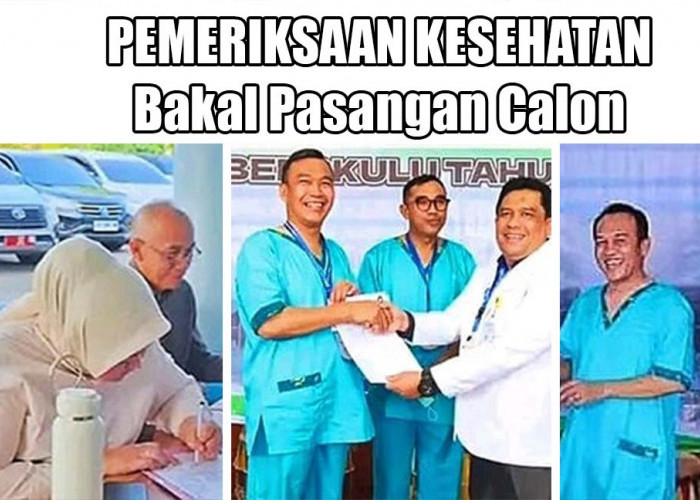 3 Bakal Pasangan Calon Bupati dan Wakil Bupati Kepahiang Tuntaskan Pemeriksaan Kesehatan, Hasilnya?