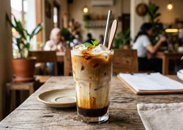 Racikan Es Kopi Susu Kekinian Makin Enak dengan Gula Aren