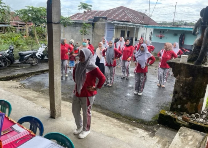 PKK Desa Pungguk Beringang Galakan Senam Jantung Sehat Bersama Lansia 
