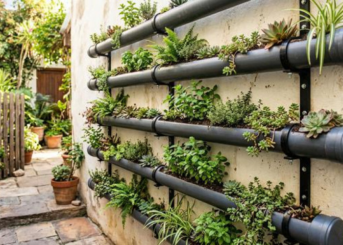 5 Ide Rak Tanaman dari Paralon Bekas yang Unik dan Hemat Biaya