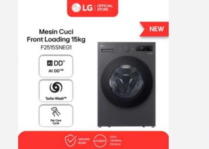 3 Pilihan Mesin Cuci Front Loading LG Terbaru