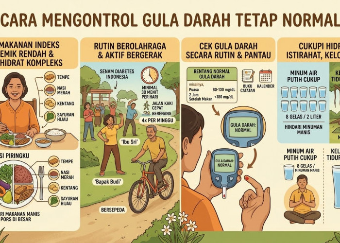 Pola Sehat, Ini Cara Mengontrol Gula Darah Tetap Normal