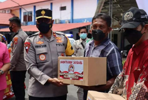 Polda Bengkulu Salurkan 6.500 Paket Sembako