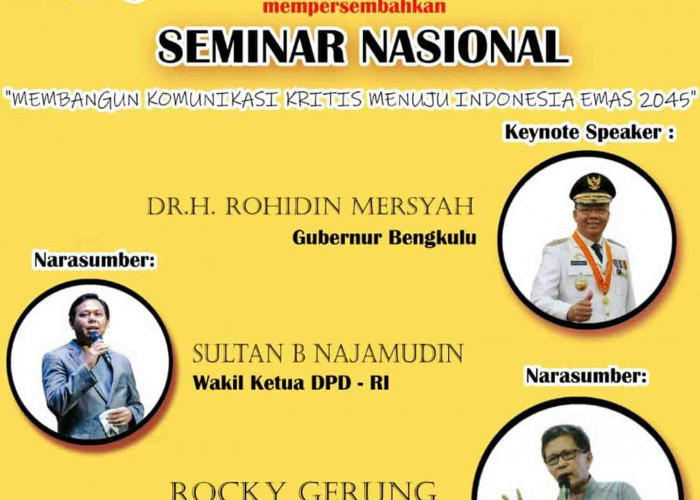 Hari Ini Rocky Gerung ke Bengkulu