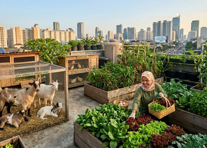 Kombinasi Ternak dan Sayuran Cepat Panen, Ini 3 Konsep Urban Farming
