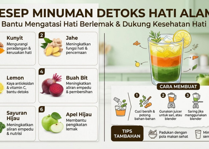 Detokfikasi Hati, Ini Resep Minuman yang Bisa Mengobati Penyakit Hati Berlemak