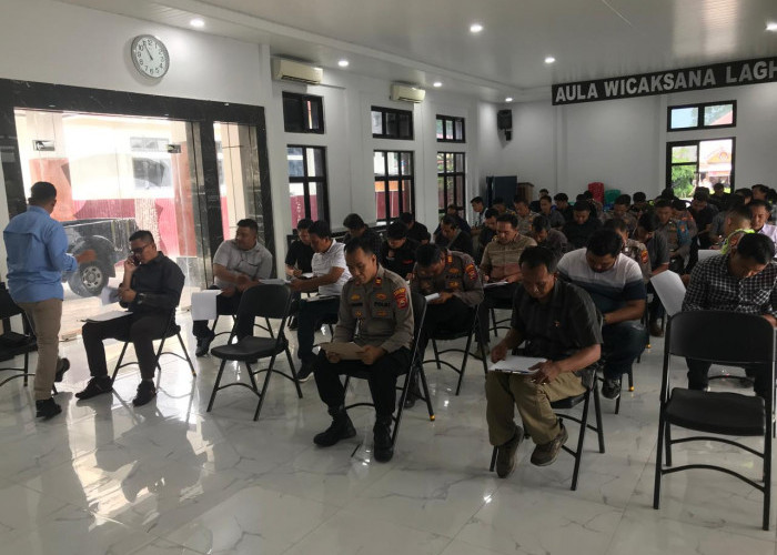 70 Personel Polres Rejang Lebong Ikuti Tes Psikologi Syarat Pemegang Senpi