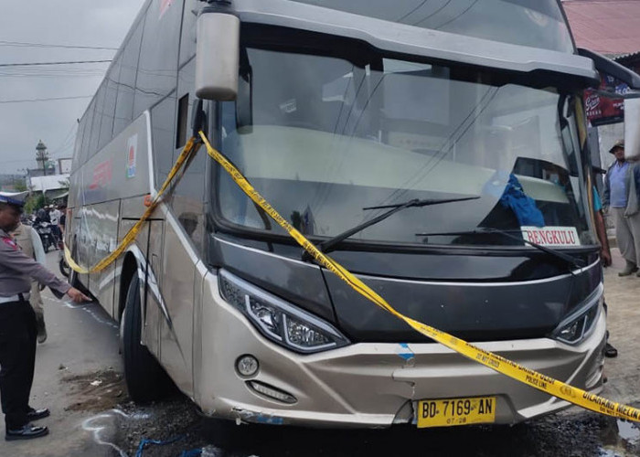 Terlibat Kecelakaan Maut di Curup, Sopir Bus SAN Renggut Nyawa Pemotor Asal Samberejo Ditahan Polisi