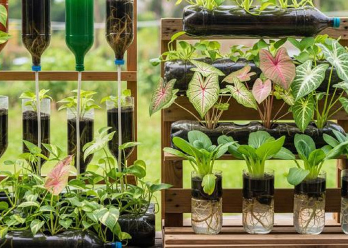 Biar Fungsional dan Estetik, Ini 5 Konsep Hidroponik Campur Tanaman Hias