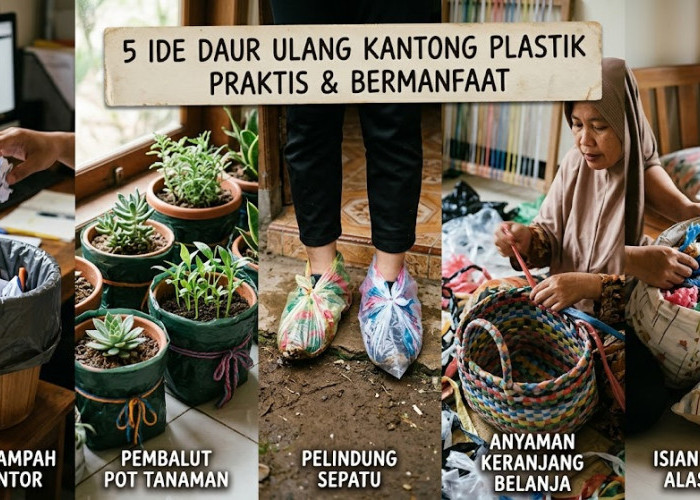Berguna untuk Sehari-hari, 5 Ide Daur Ulang Kantong Plastik yang Praktis dan Bermanfaat