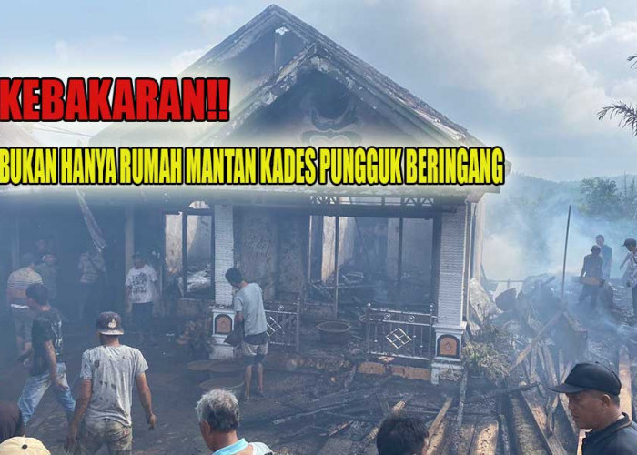 Diduga Korsleting Listrik, Kebakaran di Pungguk Beringang Tidak Hanya Merenggut Rumah Mantan Kades