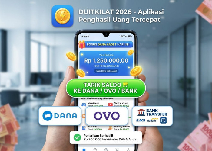 Langsung Cair ke DANA, OVO dan Bank, Ini Aplikasi Penghasil Uang 2026