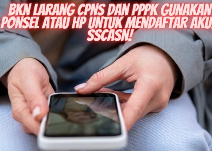 BKN Larang CPNS dan PPPK 2023 Mendaftar Akun SSCASN Menggunakan Ponsel atau Hp!