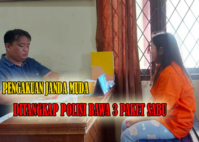 Pengakuan Janda Muda Asal Pulogeto yang Ditangkap Polisi Bersama 3 Paket Sabu!