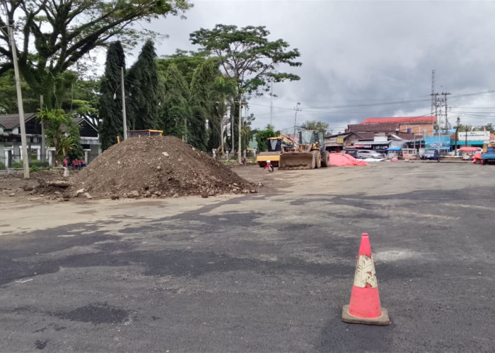 Lewat Tahun Anggaran, Proyek Revitalisasi Terminal Kepahiang yang SPH Masih Terus Berjalan