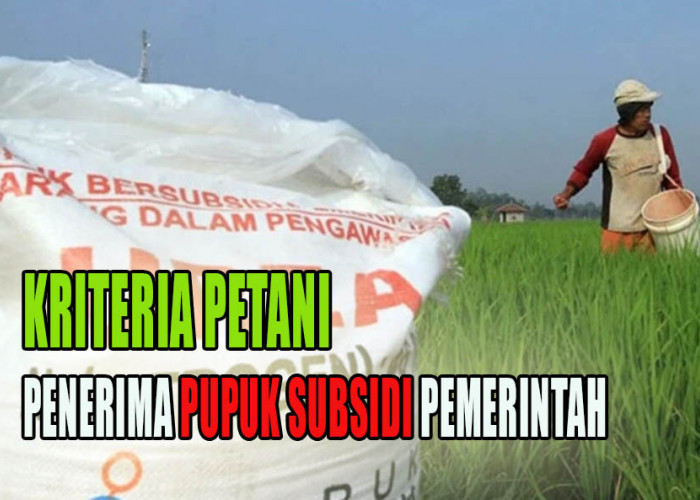 Ingat Bukan Sembarangan, Ini Kriteria Petani Penerima Pupuk Subsidi Pemerintah