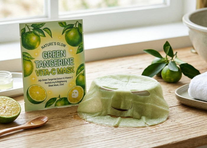 Wajah Cerah dan Bebas Kusam, Ini 4 Sheet Mask Green Tangerine