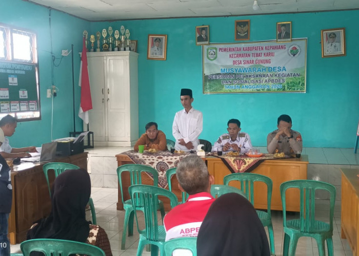 Realisasi DD Tahun 2026 Desa Sinar Gunung Pasang Lampu Jalan dan CCTv
