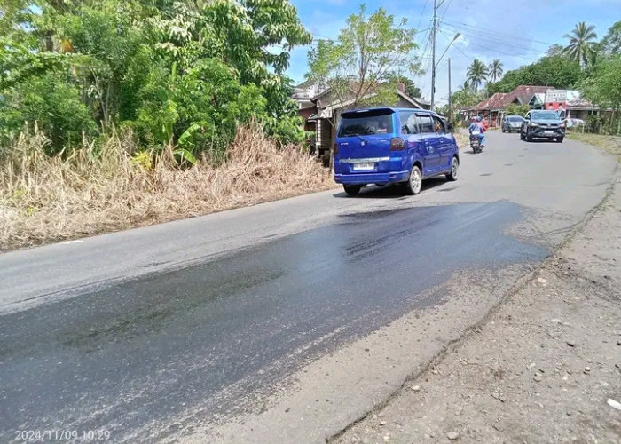 Minyak Berceceran di Jalan Lintas Taba Sating Makan Korban!