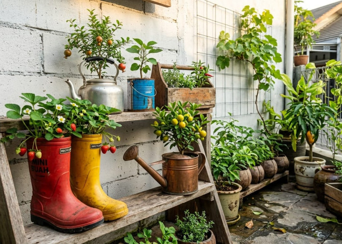 3 Barang Bekas Unik untuk Pot Tanaman Buah Mini di Halaman Sempit